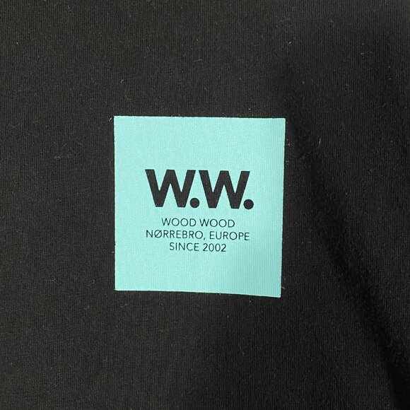 Wood Wood WW Box Logo Tee SS18 Size S - Picture 2 of 6